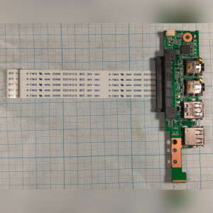 Плата разъемов дня ноутбука Asus 1005HA 1005HA_DAU_CARD REV:1.3G