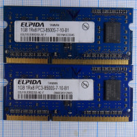 Оперативная память DDR3 EBJ10UE8BDS0-AE-F 1Gb 1RX8 PC3-8500S-7-10-B1