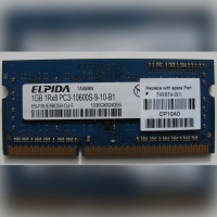 Оперативная память DDR3 EBJ10UE8BDS0-DJ-F 1Gb 1RX8 PC3-10600S-9-10-B1