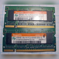 Оперативная память DDR2 Hynix 256Mb HYMP532S64P6-E3 1Rx16 PC2-3200S-333-12