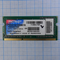 Оперативная память DDR3 PSD31G133381S 1Gb 2RX8 PC3-10600S CL9