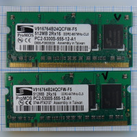 Оперативная память DDR2 V916764B24QCFW-F5 512Mb 2RX16 PC2-5300S-555-12-A1