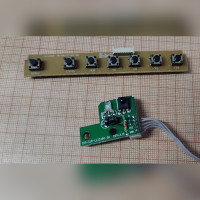 Кнопки управления и ИК приёмник для телевизора Dexp H32B7000E 200-CXK-LE32180-0H 200-GJR-LE3280-0H