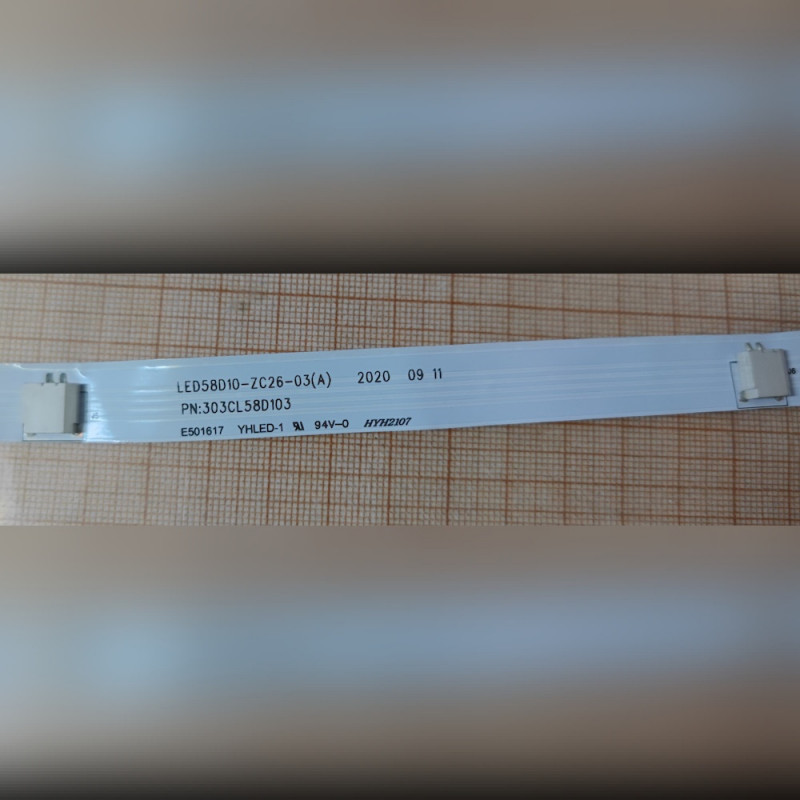 Шлейф подсветки матрицы для телевизора Haier 58 SMART TV MX LED58D10-ZC26-03 303CL58D103