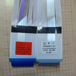 Шлейфы LVDS матрицы для телевизора LG 49UK6200PLA EAD65611702 EAD65611701