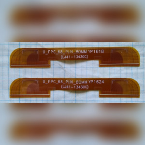Межплатный шлейф  матрицы для телевизора Samsung UE55K6500AU U_FPC_68_PIN_80MM YP1624 LJ41-13430C