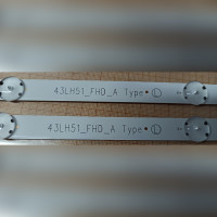 LED подсветка матрицы для телевизора LG 43LH513V 43LH51_FHD_A