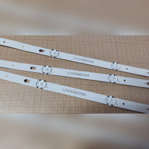 LED подсветка матрицы для телевизора LG 43UJ639V LC43490059A