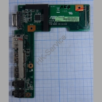 Дополнительная плата портов для ноутбука Asus K52J USB, VGA, HDMI, Audio, K52JR_IO_Board