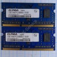 Оперативная память DDR3 EBJ10UE8BDS0-AE-F 1Gb 1RX8 PC3-8500S-7-10-B1