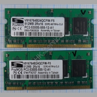 Оперативная память DDR2 V916764B24QCFW-F5 512Mb 2RX16 PC2-5300S-555-12-A1