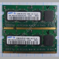 Оперативная память DDR2 M470T6554CZ0-CD5 512Mb 2RX16 PC2-4200S-444-12-A1